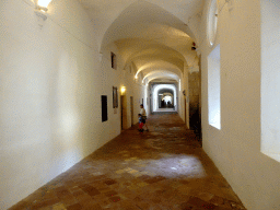 Miaomiao and Max at the gallery at the Carthusian Monastery Valldemossa museum