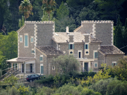 Building on the the south side of the town, viewed from the garden on the southeast side of the Carthusian Monastery Valldemossa museum