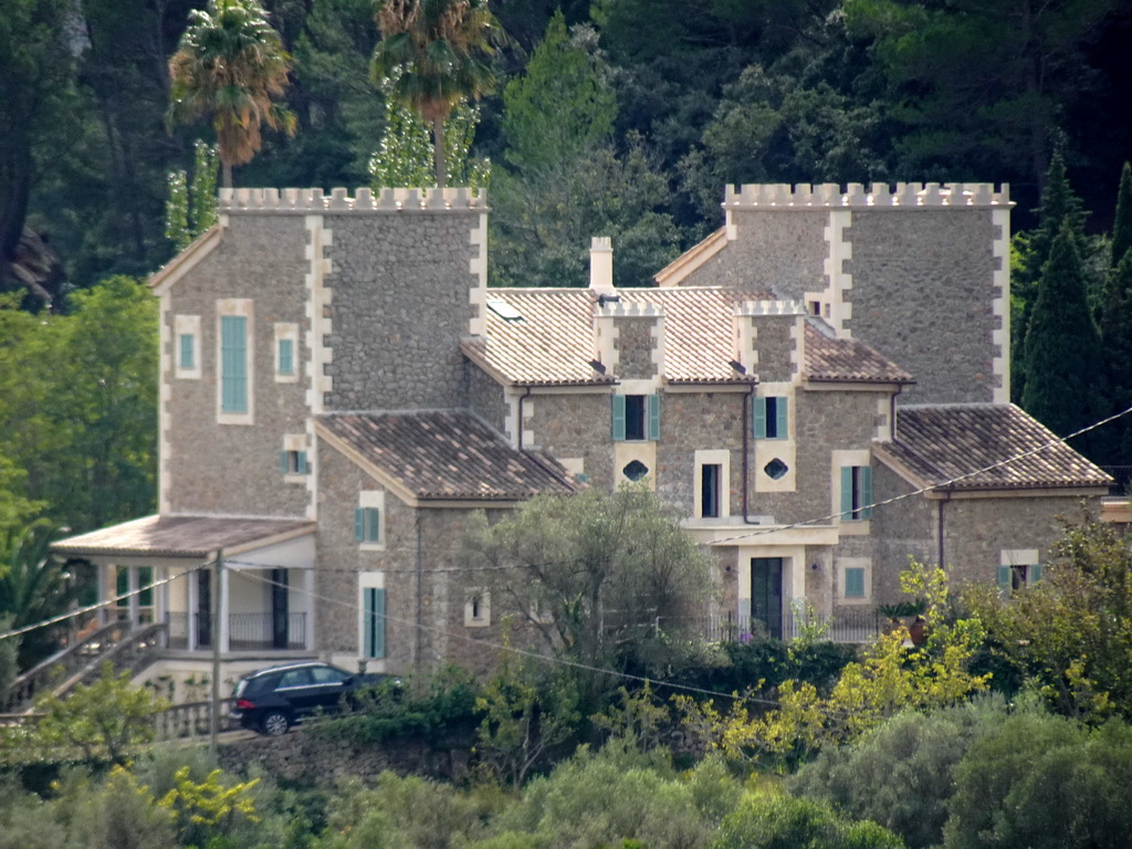 Building on the the south side of the town, viewed from the garden on the southeast side of the Carthusian Monastery Valldemossa museum