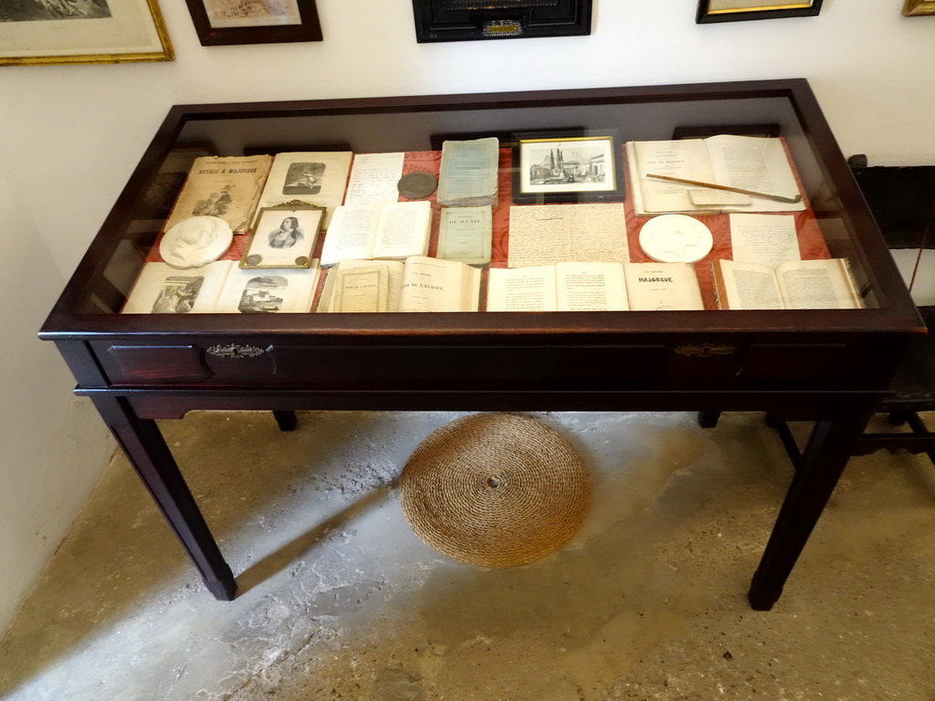 Books and drawings at the Museum for Frédéric Chopin and George Sand