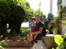 Tim and Max in the garden of the Museum for Frédéric Chopin and George Sand