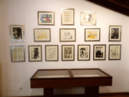 Paintings and drawings by Pablo Picasso at the upper floor of the Museu Municipal de Valldemossa
