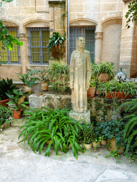 Statue at the garden of the Palau del Rei Sanç palace