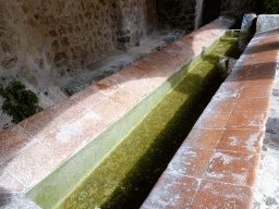 Interior of the l`Abeurador fountain at the Carrer Rei Sanxo street