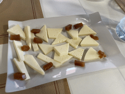 Cheese at the first floor of the Tierra Guanche restaurant