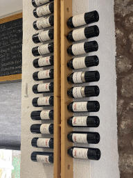 Wine bottles at the first floor of the Tierra Guanche restaurant