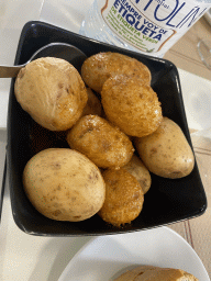 Potatoes at the first floor of the Tierra Guanche restaurant