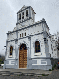 Front of the Iglesia De San Bartolome De Las Lagunetas church at the Calle José Gil Rivero street