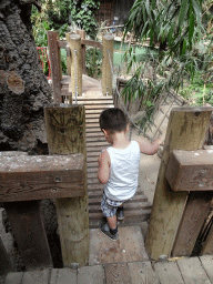 Max at the playground in the Bamboo Jungle hall at Zoo Veldhoven