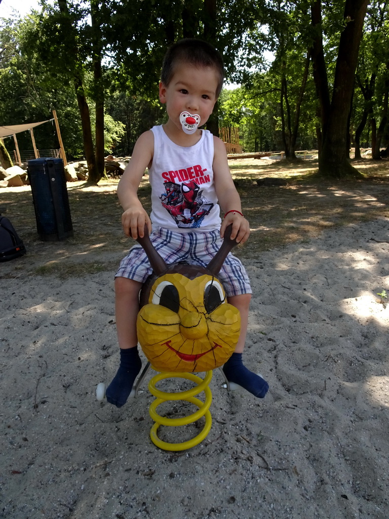 Max at the large playground at Zoo Veldhoven