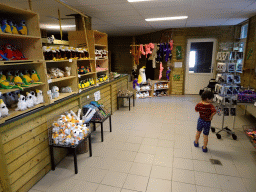 Max in the souvenir shop of Zoo Veldhoven