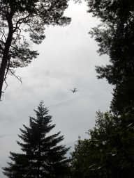 Airplane flying over Zoo Veldhoven