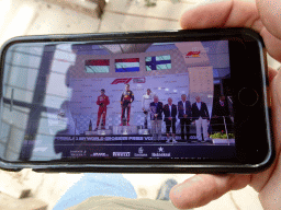 iPhone with the Formula 1 Grand Prix of Austria 2019, in the Bamboo Jungle hall at Zoo Veldhoven