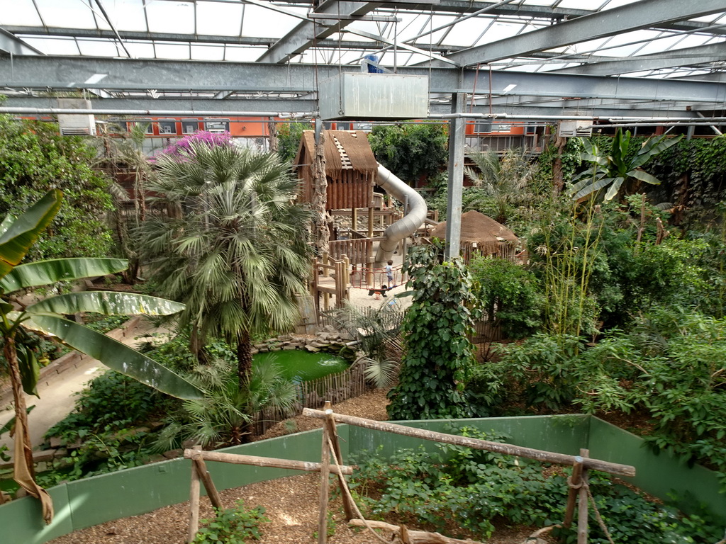 Interior of the Bamboo Jungle hall at Zoo Veldhoven, viewed from the Upper Floor