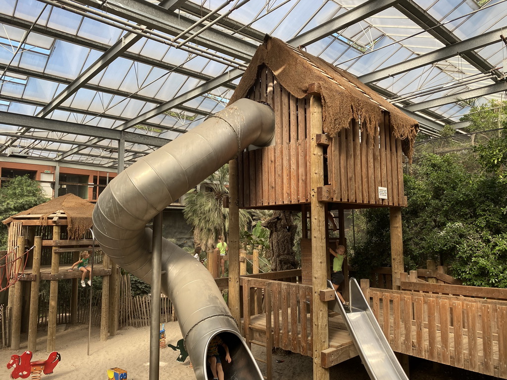 Playground in the Bamboo Jungle hall at Zoo Veldhoven