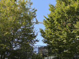 Airplane flying over Zoo Veldhoven