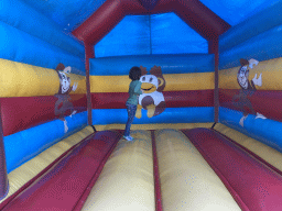 Max on a bouncy castle at the large playground at Zoo Veldhoven