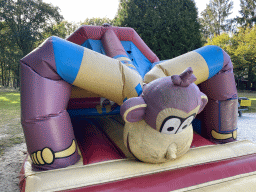 Bouncy castle being deflated at the large playground at Zoo Veldhoven