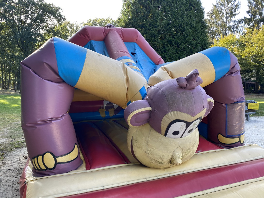 Bouncy castle being deflated at the large playground at Zoo Veldhoven