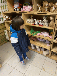 Max in the souvenir shop of Zoo Veldhoven