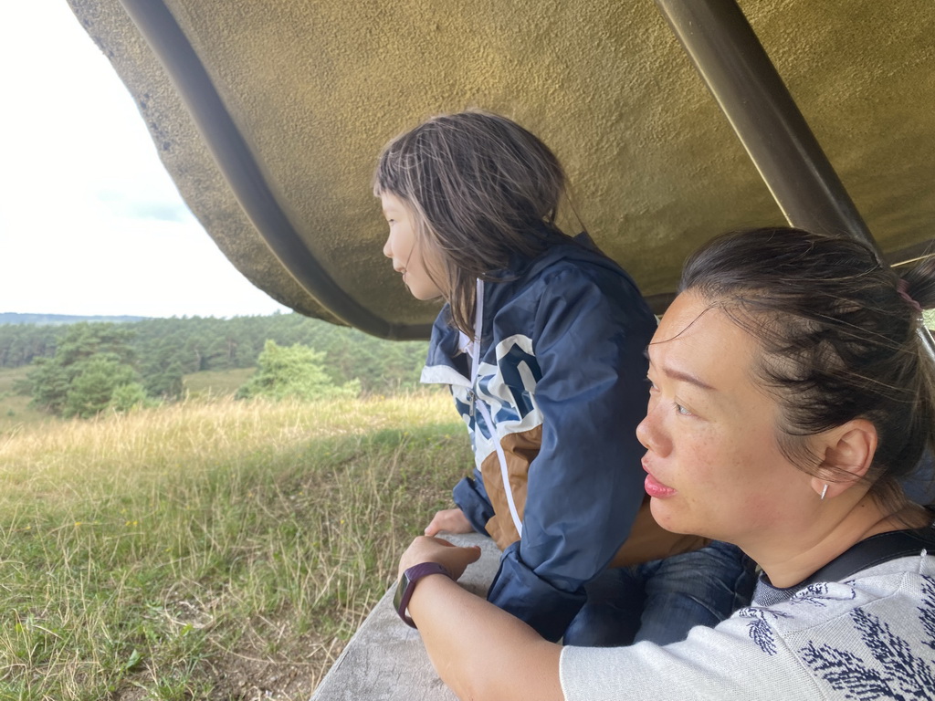 Miaomiao and Max at the Nature Observation Post at the Elsberg hill