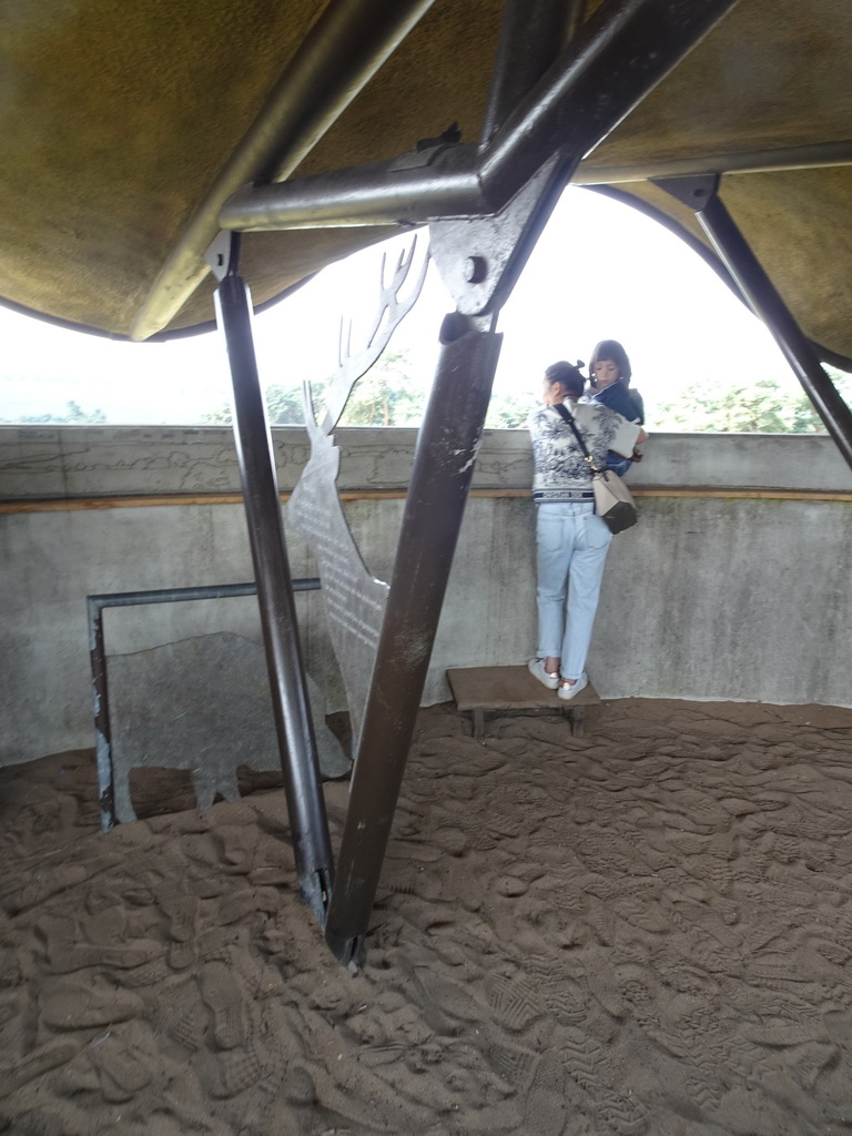 Miaomiao and Max at the Nature Observation Post at the Elsberg hill