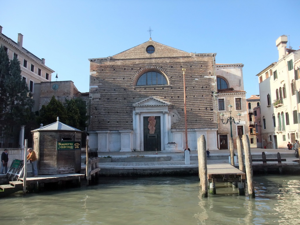 The Chiesa di San Marcuola church, viewed from the Canal Grande ferry