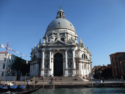 The Santa Maria della Salute church and gondolas, viewed from the Canal Grande ferry