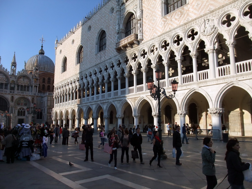 The Piazzetta San Marco square with the Basilica di San Marco church and the Palazzo Ducale palace