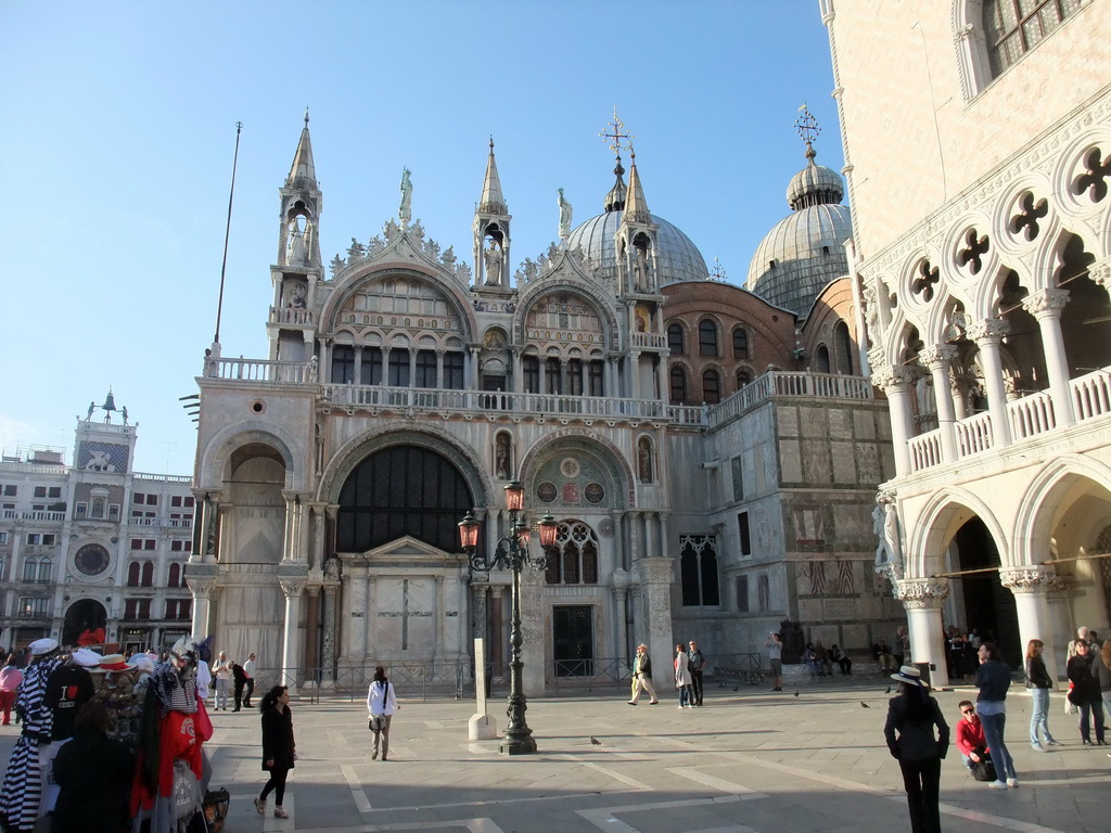 The Piazzetta San Marco square with the Basilica di San Marco church, the Clock Tower and the Palazzo Ducale palace