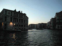 The Canal Grande and the Palazzo dei Camerlenghi palace, at sunset