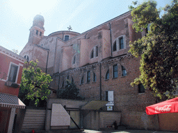 The northwest side of the Chiesa di San Nicolò da Tolentino church at the Campazzo dei Tolentini square