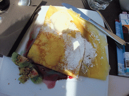 Pancake at a restaurant at the Campo Santo Stefano square