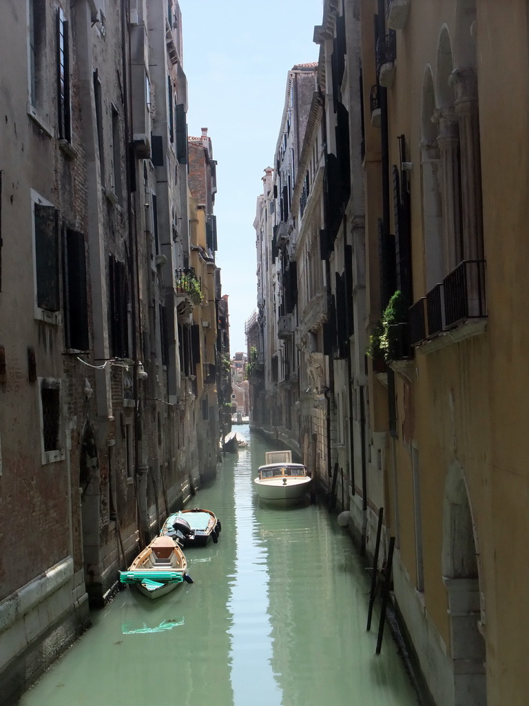 The Rio del Santissimo canal, viewed from the Ponte San Maurizio bridge