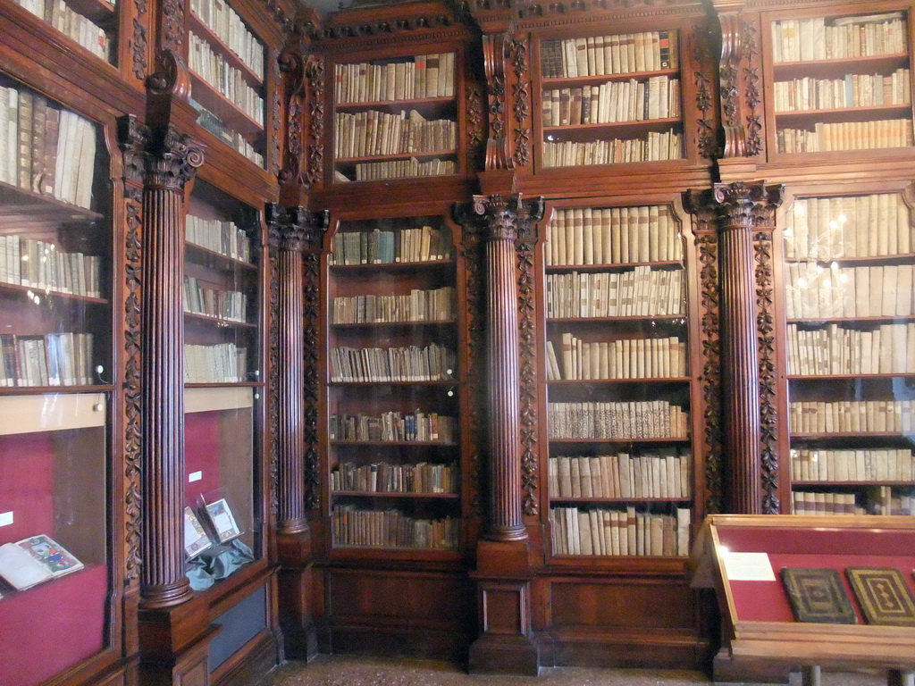 The library at the Museo Correr museum at the Procuratie Nuove building
