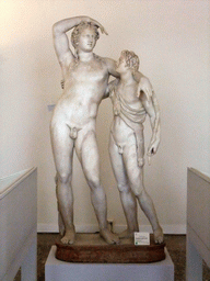 Statues at the Museo Correr museum at the Procuratie Nuove building