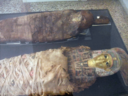 Egyptian sarcophagi at the Museo Correr museum at the Procuratie Nuove building