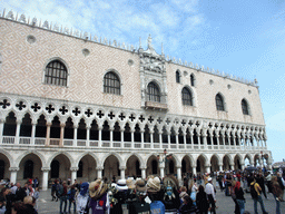 Front of the Palazzo Ducale palace at the Piazzetta San Marco square