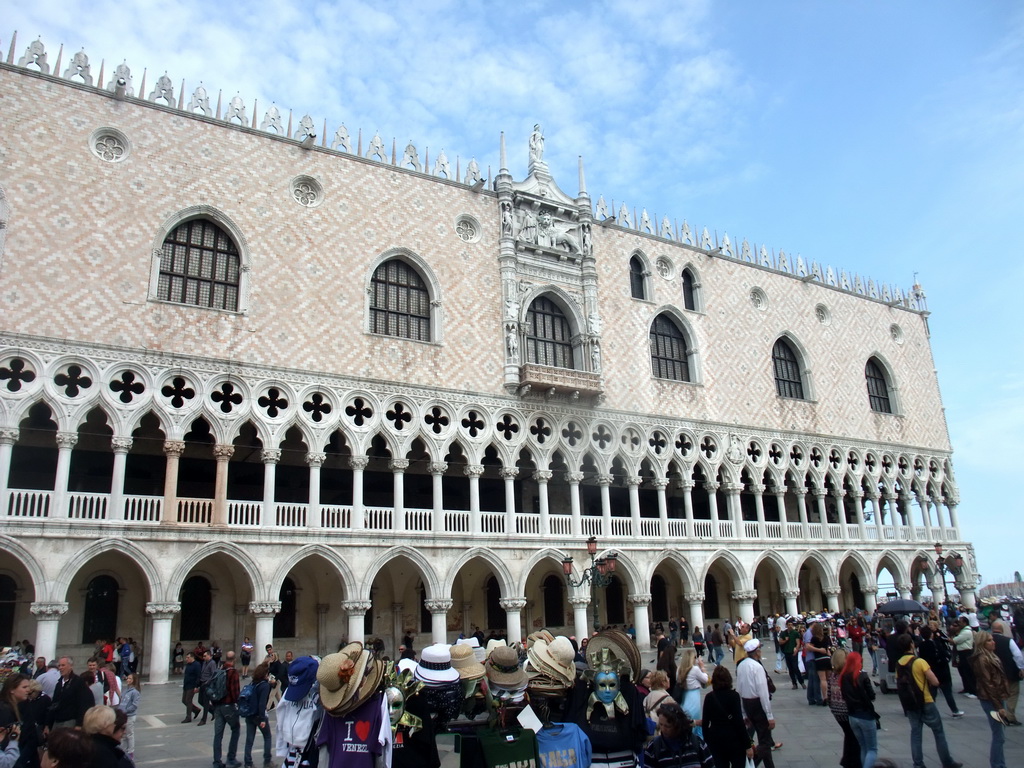 Front of the Palazzo Ducale palace at the Piazzetta San Marco square