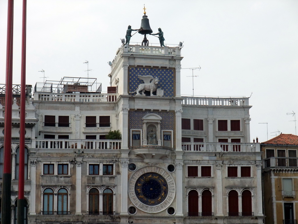 Facade of the Clock Tower at the Piazza San Marco square