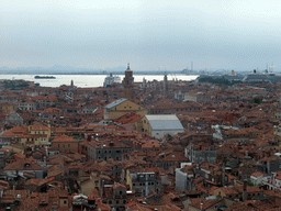 The Teatro la Fenice theatre and the tower of the Chiesa di Santo Stefano church and surroundings, viewed from the Campanile Tower of the Basilica di San Marco church