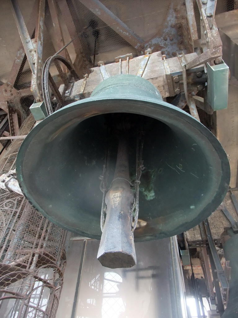 Large bell at the Campanile Tower of the Basilica di San Marco church