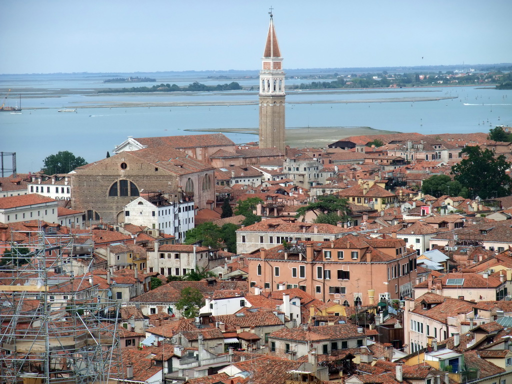 The Chiesa di San Francesco della Vigna church and the Chiesa di San Lorenzo church and surroundings, viewed from the Campanile Tower of the Basilica di San Marco church