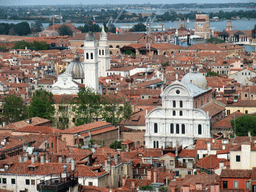 The Chiesa di San Zaccaria church, the Chiesa di San Giorgio dei Greci church and the Chiesa di Sant`Antonin church and surroundings, viewed from the Campanile Tower of the Basilica di San Marco church