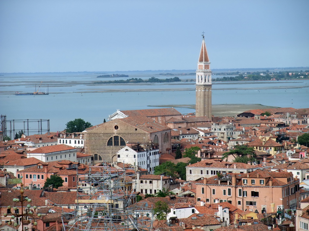 The Chiesa di San Francesco della Vigna church and the Chiesa di San Lorenzo church and surroundings, viewed from the Campanile Tower of the Basilica di San Marco church