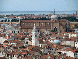 The Basilica dei Santi Giovanni e Paolo church, the Chiesa di Santa Maria Formosa church, the San Michele island and the Murano islands, viewed from the Campanile Tower of the Basilica di San Marco church