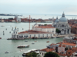 The Canal Grande, the Canal della Giudecca, the Santa Maria della Salute church and the Giudecca island, viewed from the Campanile Tower of the Basilica di San Marco church