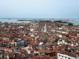 The Basilica dei Santi Giovanni e Paolo church, the Chiesa di Santa Maria Formosa church, the San Michele island and the Murano islands, viewed from the Campanile Tower of the Basilica di San Marco church