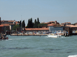 The Sacca de la Misericordia docks, viewed from the ferry to Murano