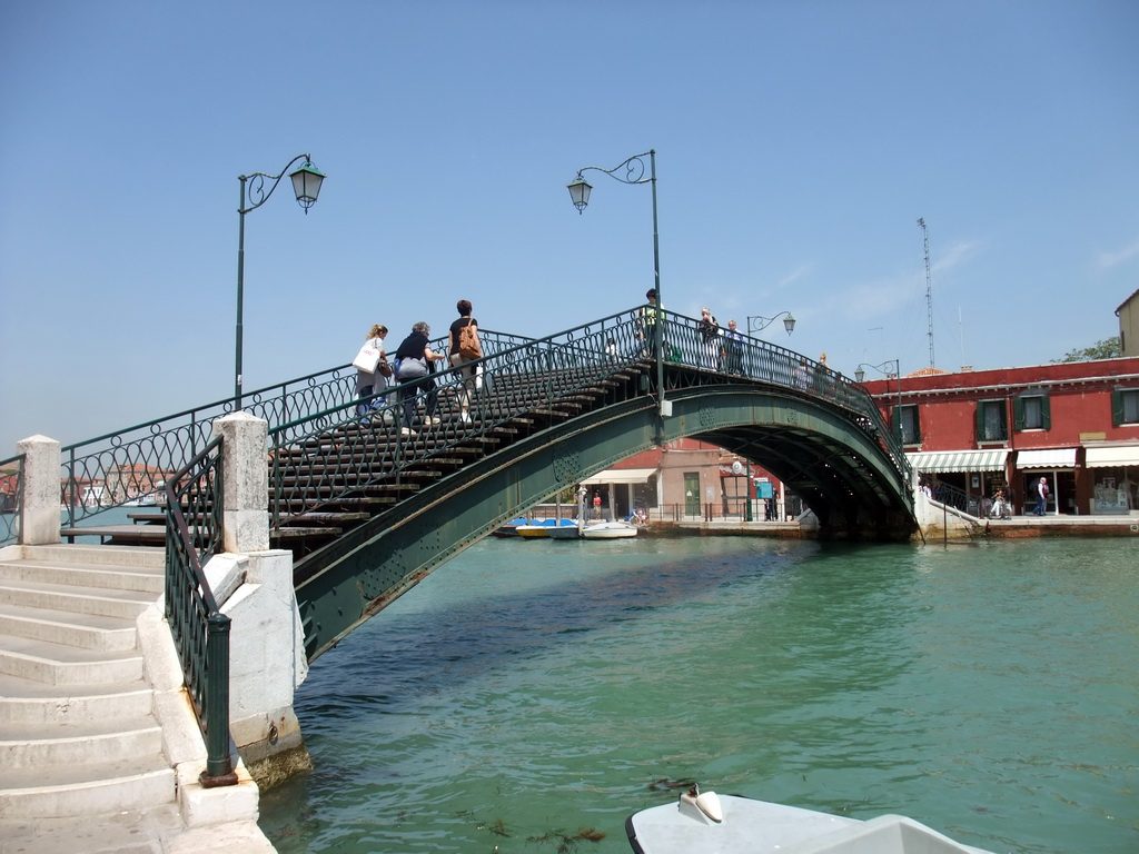 The Ponte Vivarini bridge over the Canal Grande at the Murano islands